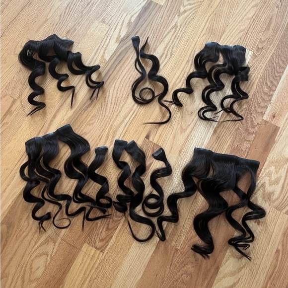 Real hair extensions brunette brown clip in extensions - Picture 4 of 4